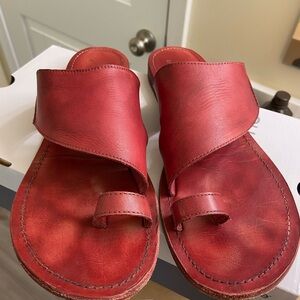 Red sandals